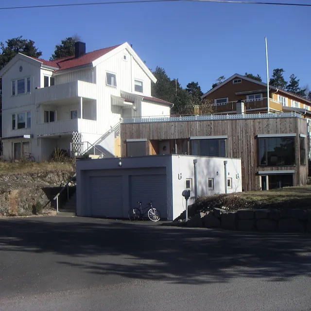 Enebolig med garasje og moderne fasade